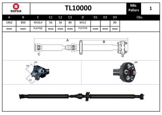 StartCar TL10000 Propshaft, axle drive TL10000