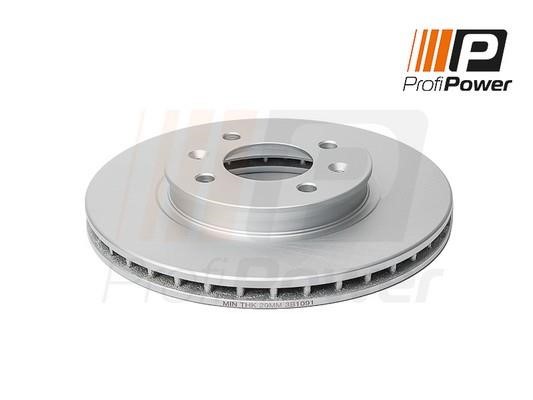 ProfiPower 3B1091 Front brake disc ventilated 3B1091
