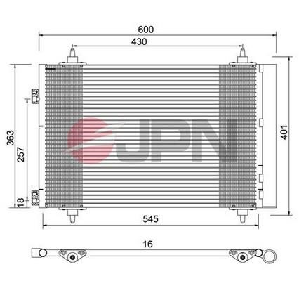 Air con condenser Peugeot Partner: 60C9123JPN JPN AC Condenser