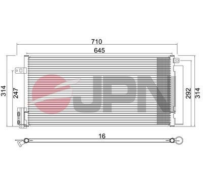 JPN 60C9113-JPN Condenser, air conditioning 60C9113JPN
