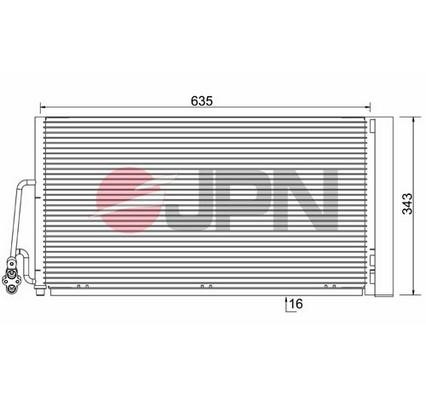 JPN 60C9087-JPN Condenser, air conditioning 60C9087JPN