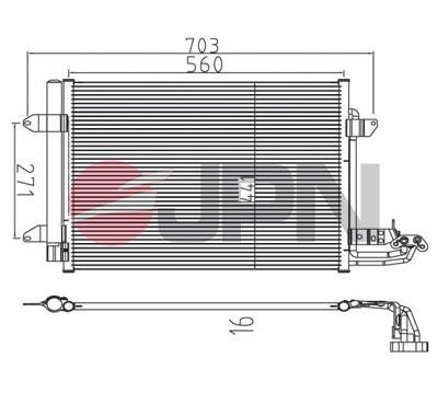 JPN 60C9139-JPN AC Condenser 60C9139JPN 60C9139JPN JPN AC Condenser