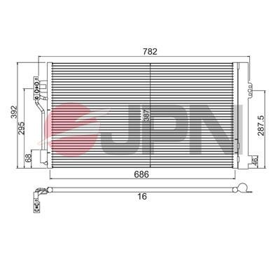 JPN 60C9104-JPN Condenser, air conditioning 60C9104JPN