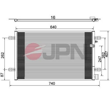 Aircon condenser Audi: 60C9073JPN JPN AC Condenser