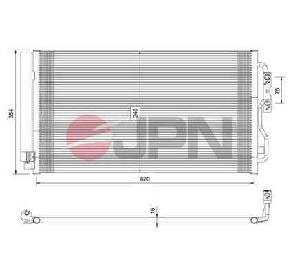 Air conditioner condenser BMW i3: 60C9088JPN JPN AC Condenser