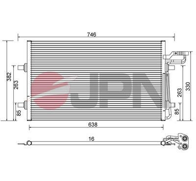 JPN 60C9147-JPN Condenser, air conditioning 60C9147JPN