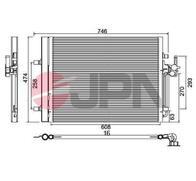 Air con condenser Ford S-Max: 60C9096JPN JPN AC Condenser
