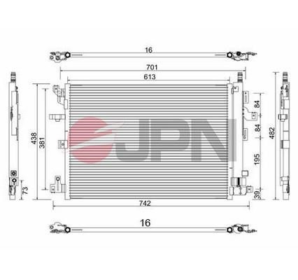 JPN 60C9148-JPN Condenser, air conditioning 60C9148JPN