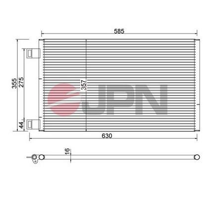 JPN 60C9129-JPN Condenser, air conditioning 60C9129JPN