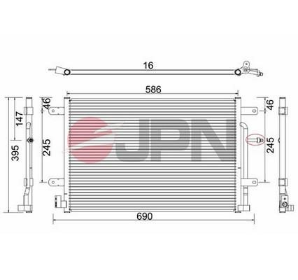 Aircon condenser Seat Exeo: 60C9078JPN JPN AC Condenser
