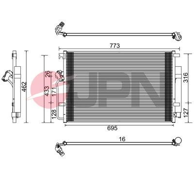 JPN 60C9145-JPN Condenser, air conditioning 60C9145JPN
