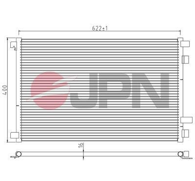 Aircon condenser Renault Scenic: 60C9125JPN JPN AC Condenser