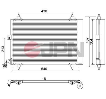 JPN 60C9089-JPN Condenser, air conditioning 60C9089JPN