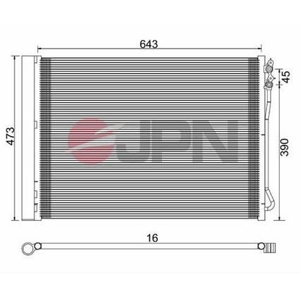 JPN 60C9085-JPN Condenser, air conditioning 60C9085JPN