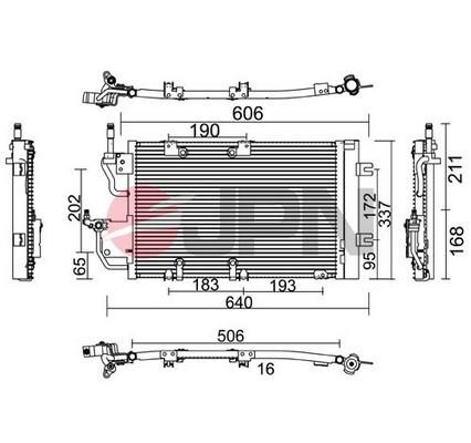 Air con condenser Opel Astra H: 60C9117JPN JPN AC Condenser