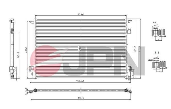 JPN 60C9116-JPN Condenser, air conditioning 60C9116JPN