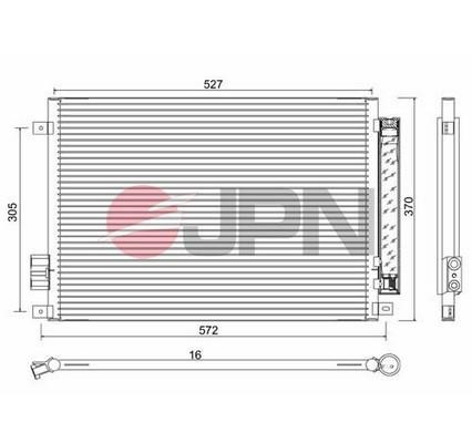 Air con condenser Lancia Ypsilon: 60C9099JPN JPN AC Condenser