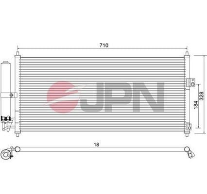 JPN 60C9109-JPN Condenser, air conditioning 60C9109JPN