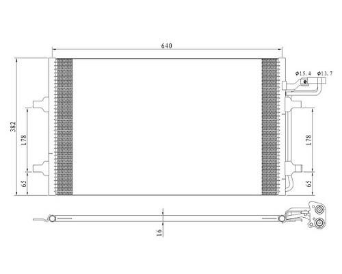 Air conditioner condenser Volvo C70: 60C9149JPN JPN AC Condenser