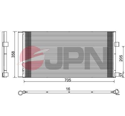 JPN 60C9126-JPN Condenser, air conditioning 60C9126JPN
