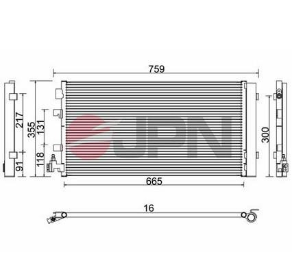 JPN 60C9127-JPN Condenser, air conditioning 60C9127JPN