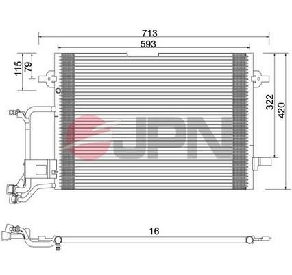 JPN 60C9074-JPN Condenser, air conditioning 60C9074JPN