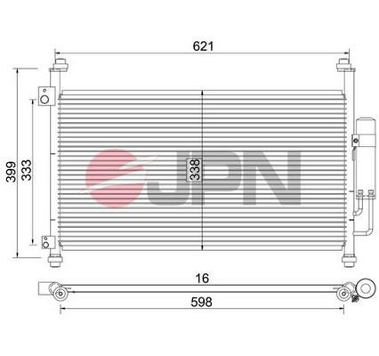 JPN 60C9101-JPN Condenser, air conditioning 60C9101JPN