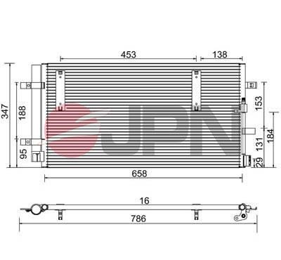 JPN 60C9077-JPN Condenser, air conditioning 60C9077JPN