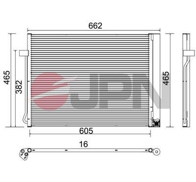 JPN 60C9083-JPN Condenser, air conditioning 60C9083JPN