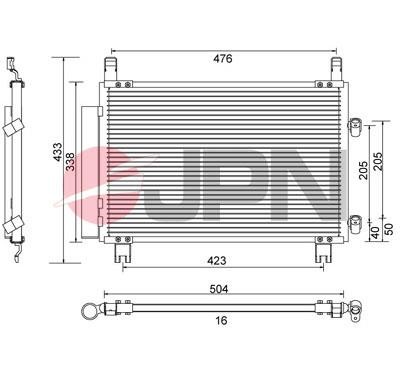 JPN 60C9133-JPN Condenser, air conditioning 60C9133JPN