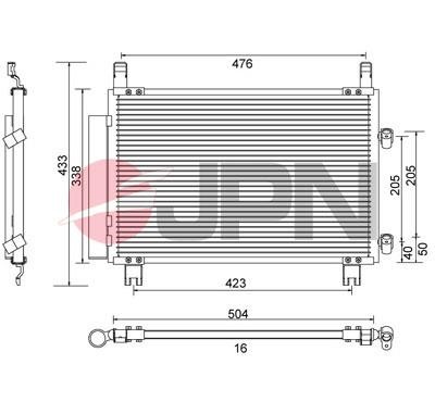 Aircon condenser Daihatsu: 60C9133JPN JPN AC Condenser