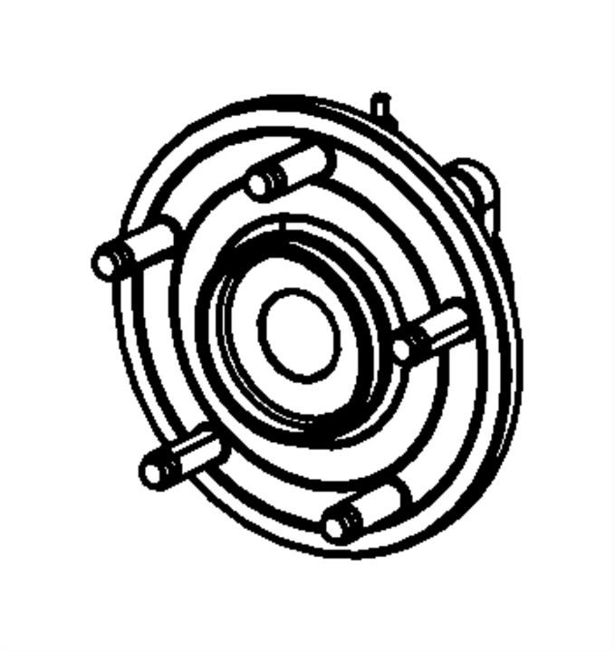Chrysler/Mopar 04721762AK Wheel hub with bearing 04721762AK