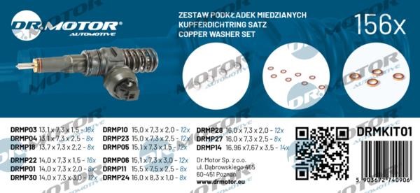 Fuel injector gasket Dr.Motor DRMKIT01
