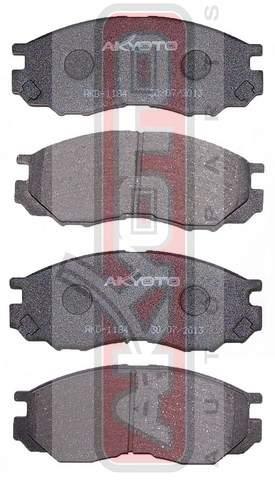 Akyoto AKD-1184 Front disc brake pads, set AKD1184