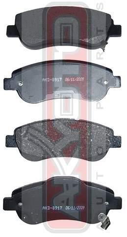 Akyoto AKD-8917 Front disc brake pads, set AKD8917