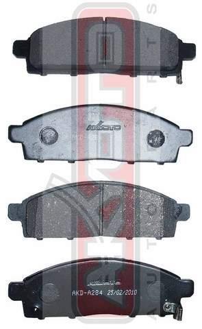 Akyoto AKD-A284 Front disc brake pads, set AKDA284