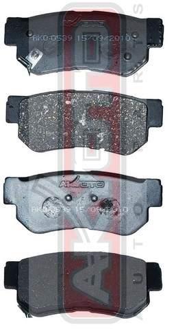 Akyoto AKD-0539 Rear disc brake pads, set AKD0539