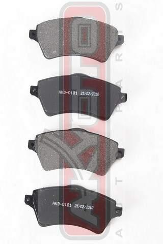 Akyoto AKD-0181 Front disc brake pads, set AKD0181