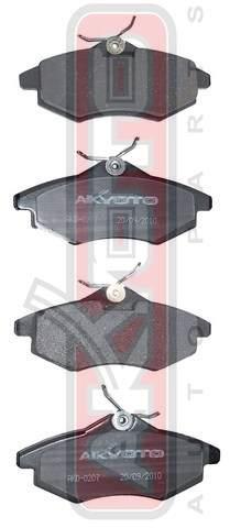 Akyoto AKD-0207 Front disc brake pads, set AKD0207
