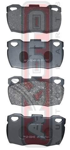 Akyoto AKD-0243 Rear disc brake pads, set AKD0243