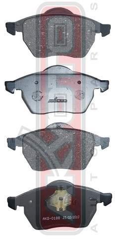 Akyoto AKD-0188 Front disc brake pads, set AKD0188