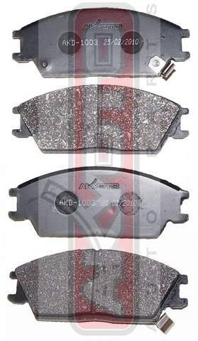 Akyoto AKD-1271 Front disc brake pads, set AKD1271