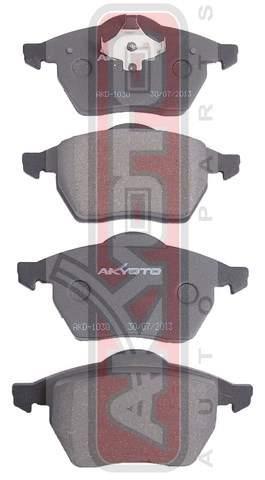 Akyoto AKD-1030 Front disc brake pads, set AKD1030