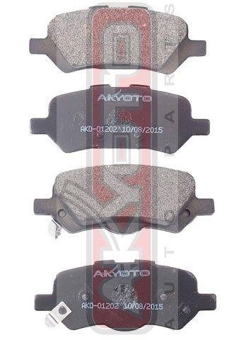 Akyoto AKD-01202 Rear disc brake pads, set AKD01202