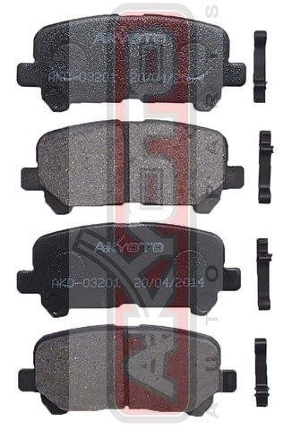Akyoto AKD-03201 Rear disc brake pads, set AKD03201