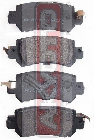 Akyoto AKD-05201 Rear disc brake pads, set AKD05201