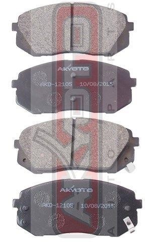 Akyoto AKD-12105 Front disc brake pads, set AKD12105