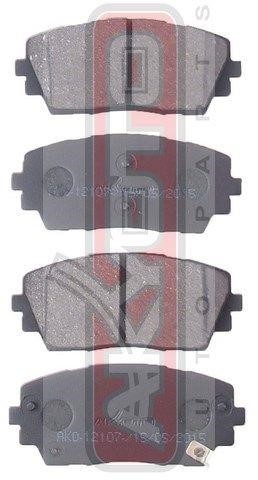 Akyoto AKD-12107 Front disc brake pads, set AKD12107