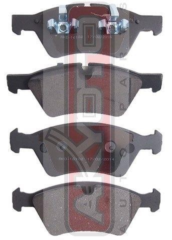 Akyoto AKD-16102 Front disc brake pads, set AKD16102