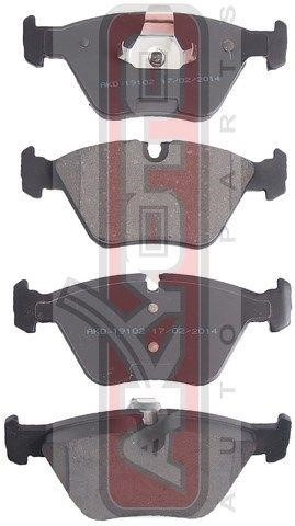 Akyoto AKD-19102 Front disc brake pads, set AKD19102